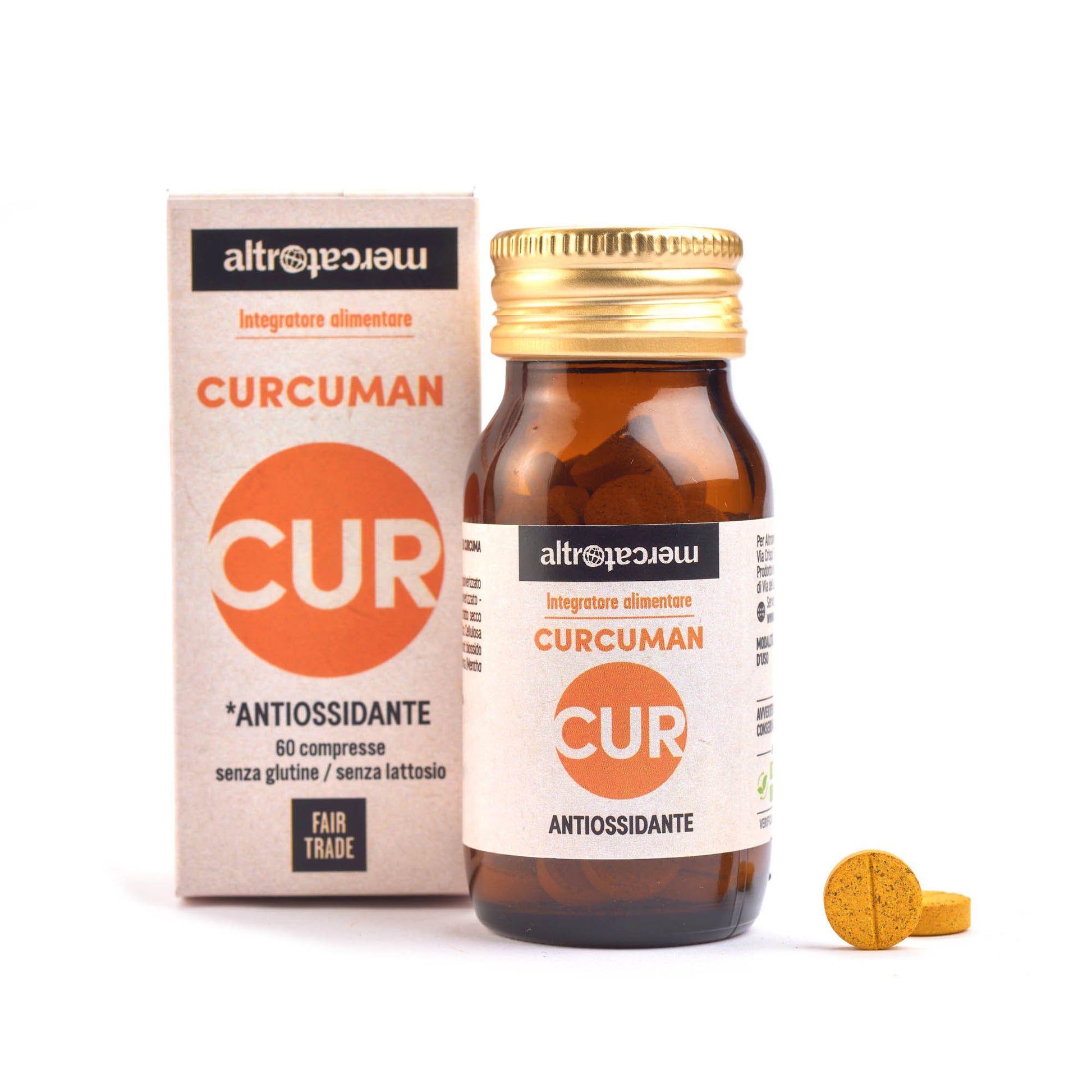 integratore alimentare antiossidante con curcuma fair trade altromercato