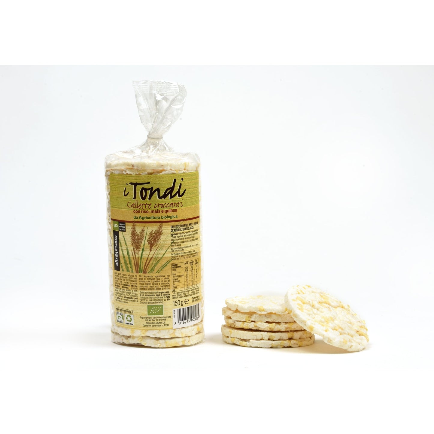 GALLETTE CROCCANTI AL MAIS I TONDI - BIO | COD. 00000485 | 150 g