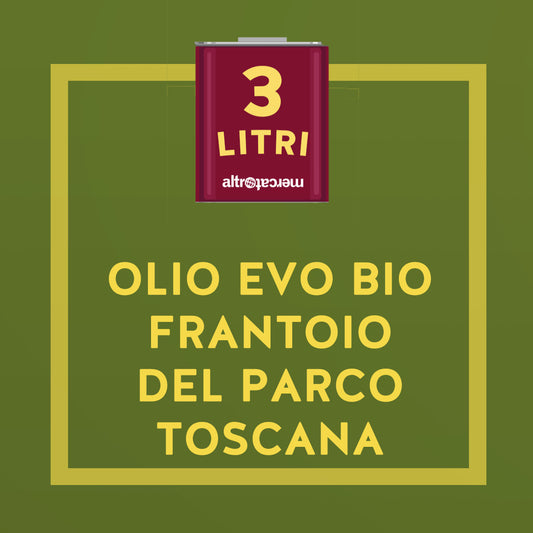 OLIO EXTRA VERGINE D'OLIVA IN LATTA BIO DEL PARCO TOSCANA | COD 1237 | 3lt