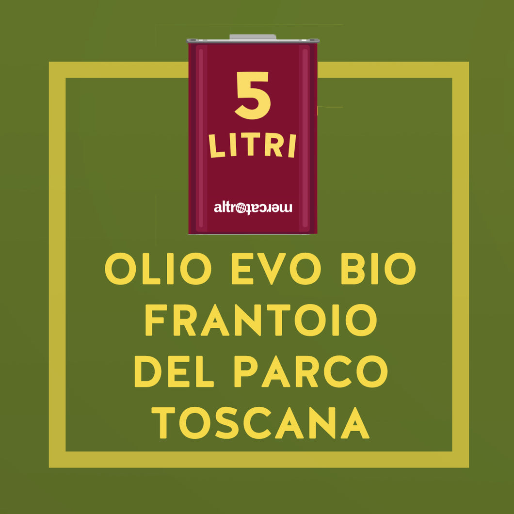 OLIO EXTRA VERGINE D'OLIVA IN LATTA BIO DEL PARCO TOSCANA | COD 1238 | 5lt