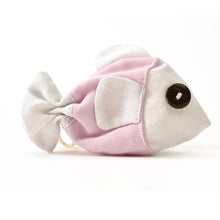 Carica l&#39;immagine nel visualizzatore di Gallery, sacchettino portaconfetti pesciolino rosa per bomboniera equosolidale Altromercato
