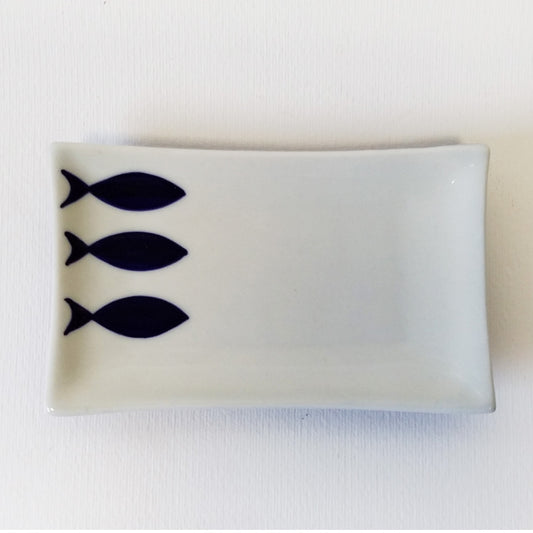 Piattino / vassoietto SEA BLU in ceramica – artigianato equosolidale