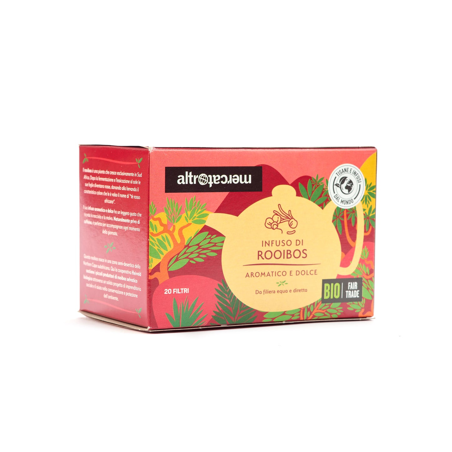 INFUSO ROOIBOS IN BUSTINE SUD AFRICA - BIO | COD. 1054 | 20 filtri 30 g