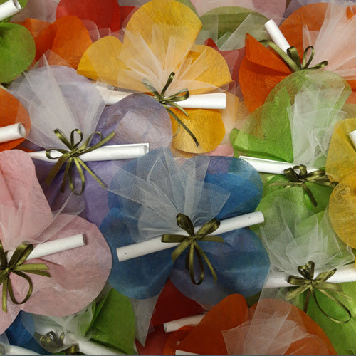 SILK PAPER ARANCIO FUSTELLATA FIORE | COD 652