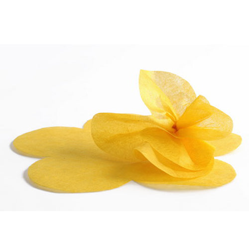 SILK PAPER GIALLO FUSTELLATA FIORE | COD 39587