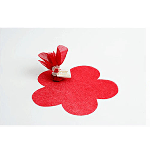 SILK PAPER ROSSO FUSTELLATA FIORE | COD 49185