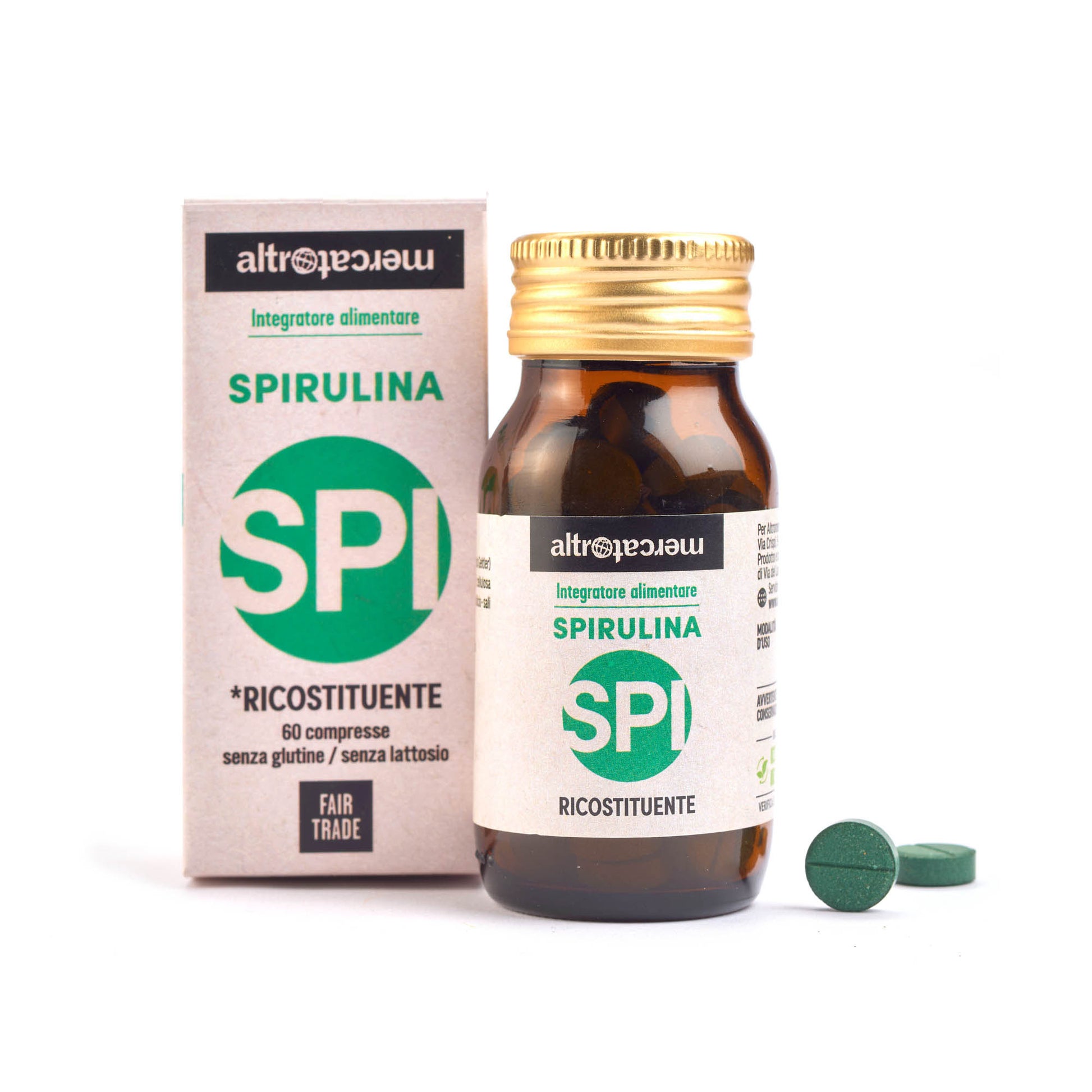 Spirulina integratore alimentare ricostituente altromercato equosolidale