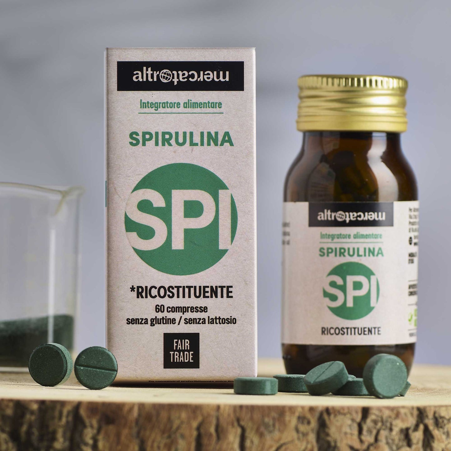 Spirulina integratore alimentare ricostituente altromercato equosolidale