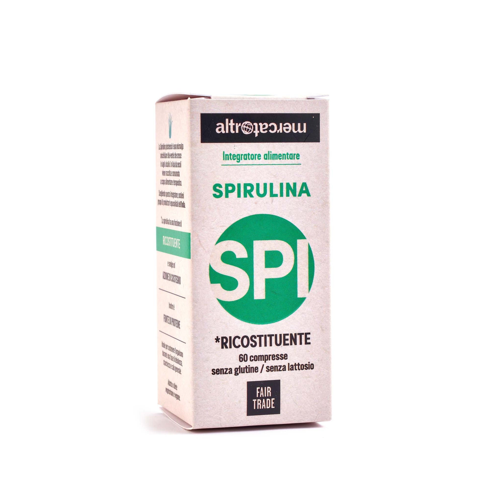 Spirulina integratore alimentare ricostituente altromercato equosolidale