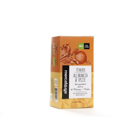 TÈ NERO ARANCIO E SPEZIE INDIA - BIO | COD. 480 | 20 filtri - 40 g